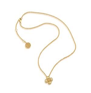 NEW Capucine De Wulf Clover Station Necklace, 16"+2" - Gold